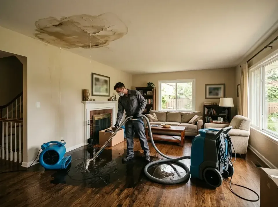 attic-pipe-burst-ceiling-drip-008 — frequently asked questions, Water Damage Restoration & Carpet Care in Smithfield, VA